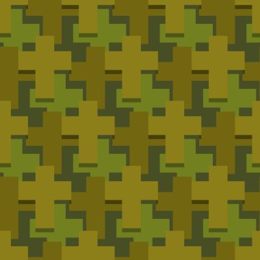 Askeri çapraz dikişsiz desen. Ordu soyut dini doku