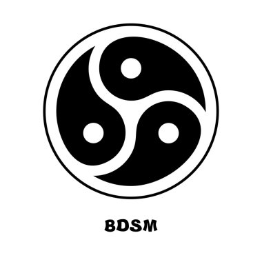 Bdsm logosu. Sadist mazoşist aşk için imzalayın. ha hayranları için amblem
