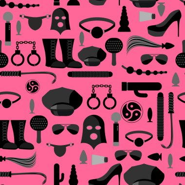 Bdsm sorunsuz desen. Aksesuarlar sadist mazoşist aşk ornamen