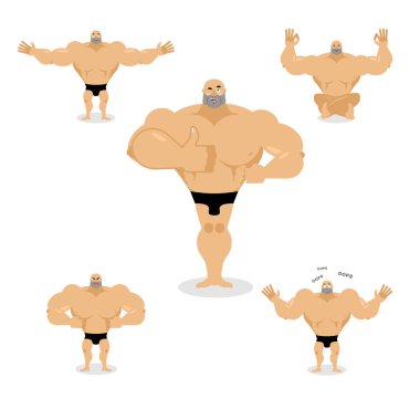 Kaslı set teşkil etmektedir. Duygular atlet ifadesidir. İyi ve kötü