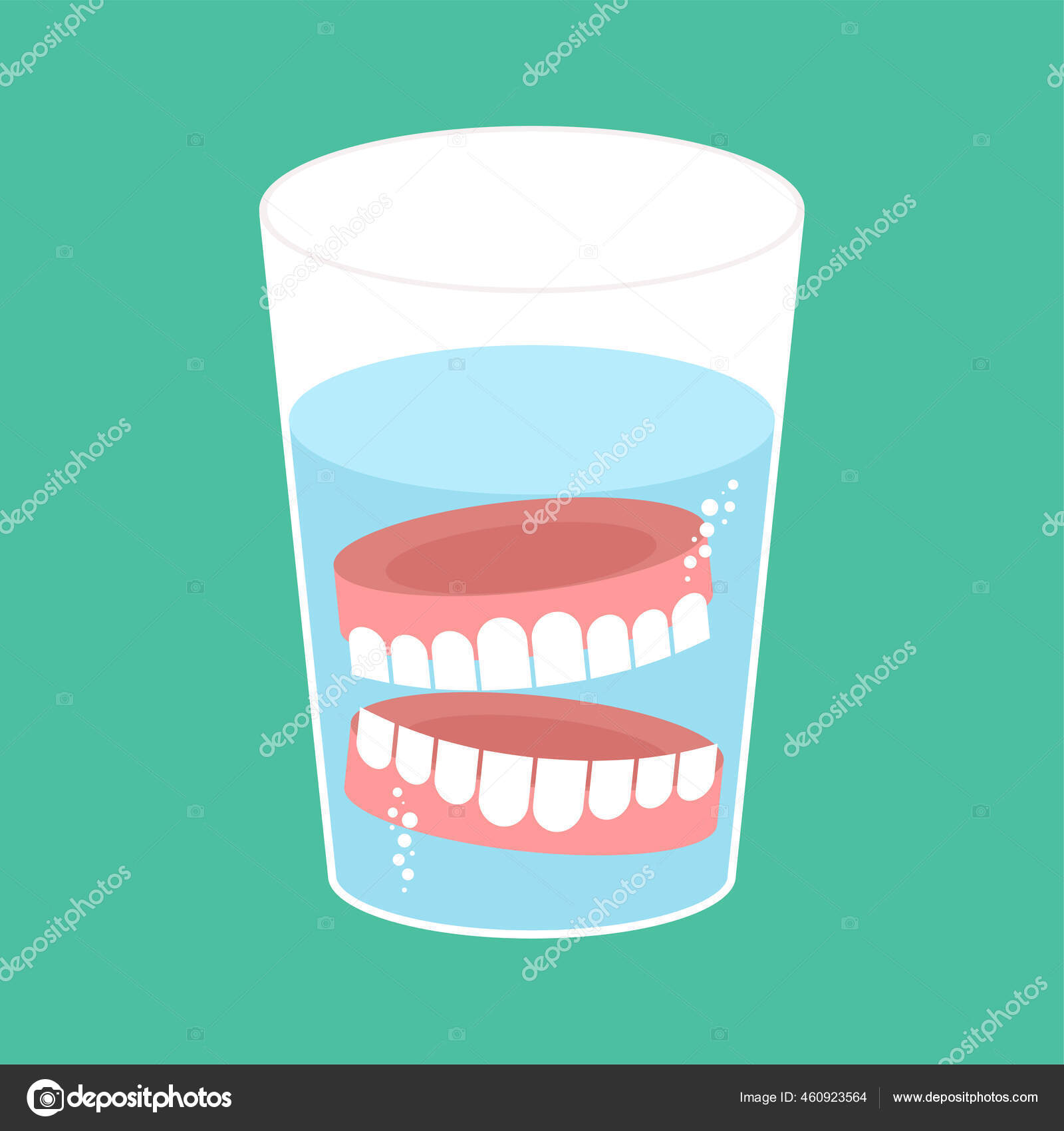 Fausses dents humaines illustration de vecteur. Illustration du  illustration - 218939838