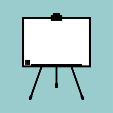 Ofis sunum kurulu izole. vektör illüstrasyonu