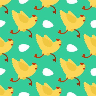 Tavuk akışı kusursuz. Korkak tavuk. vektör dokusu