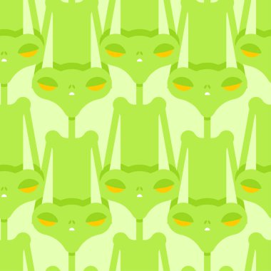 Uzaylı desenleri kusursuz. UFO geçmişi. vektör illüstrasyonu