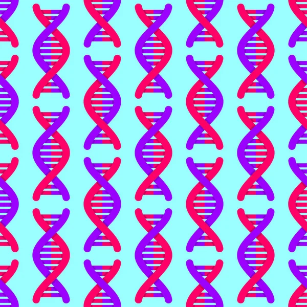 Dna鎖パターンはシームレスだ デオキシリボ核酸分子の背景 遺伝性染色体スパイラルテクスチャ — ストックベクタ