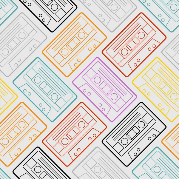 Retro kaset kalıpları kusursuz. Teyp arkaplanı için teyp kaseti. 