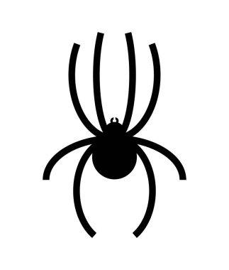 Spider sign icon isolated. Arthropod animal vector illustration