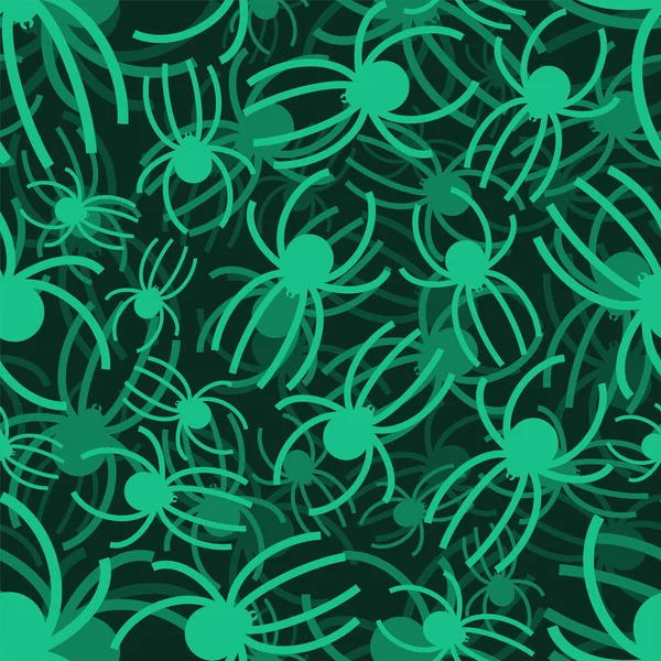 Spider Pattern Seamless Arthropod Animal Background Vector Texture — ストックベクタ