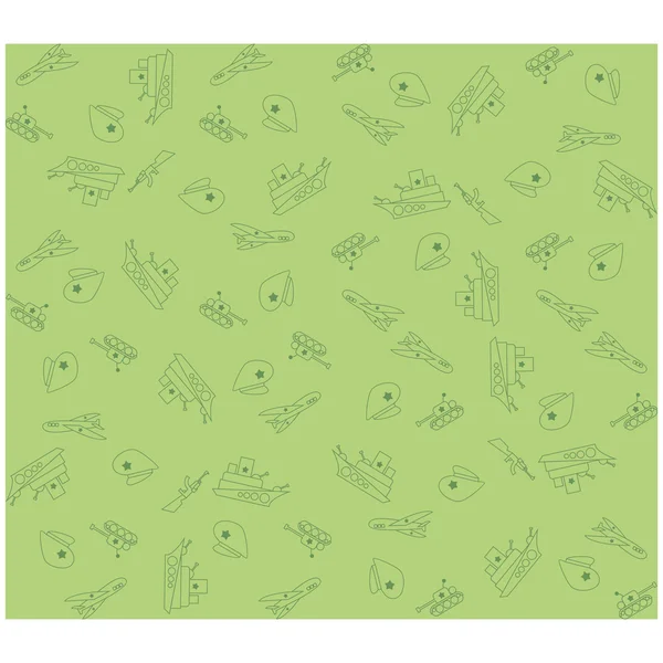 Askeri arka plan ordu seamless modeli. Tank, uçak, kapağı, silahlar, askeri gemi. 23 Şubat