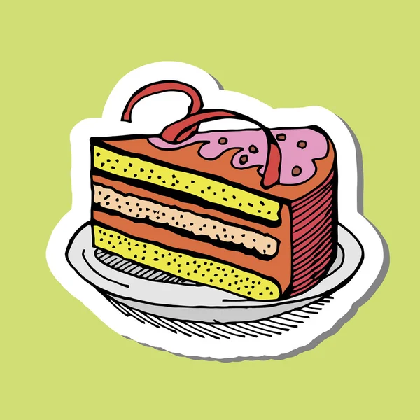 卡通蛋糕 — 图库矢量图片