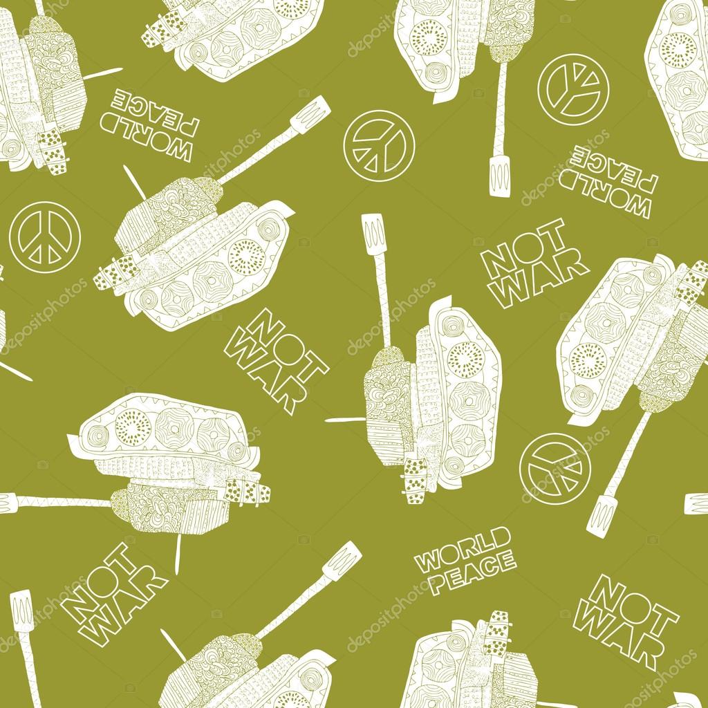 23 February, seamless background from the tanks. The pattern of 