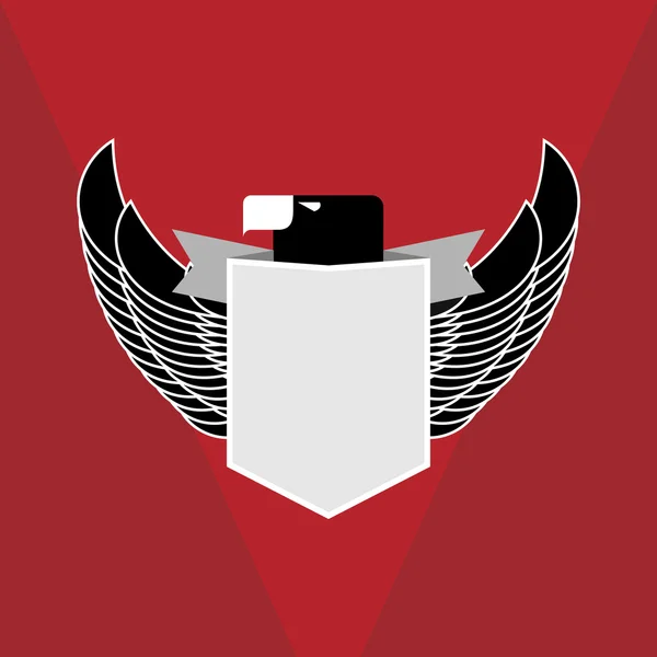 Emblema militare aquila — Vettoriale Stock