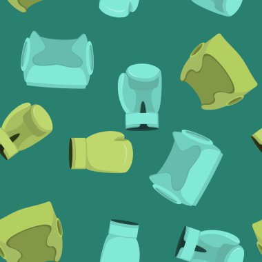 Boks eldivenleri ve boks kask Seamless Modeli, spor backgro