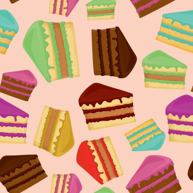 Kek parçaları ile Seamless Modeli.