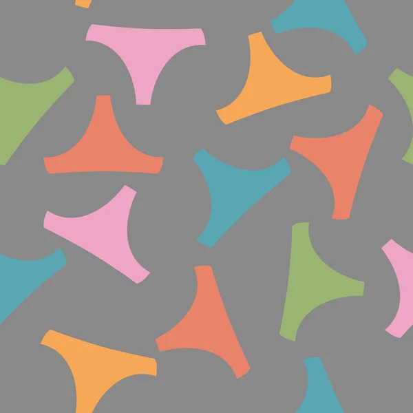 Seamless pattern panties woman — Stock Vector