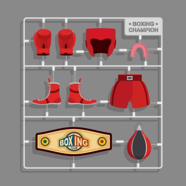Boks şampiyonu plastik model kitleri 