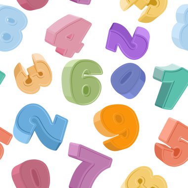 sorunsuz sayý desenini. Renkli resimler. Çocuk arka plan