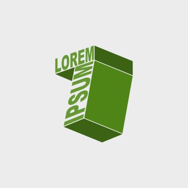 7 logo. Yedi numara. tasarım şablonu öğeleri vektör