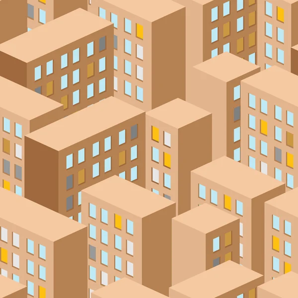 Modèle sans couture de la ville. Panorama vectoriel de la ville. bâtiment de fond — Image vectorielle