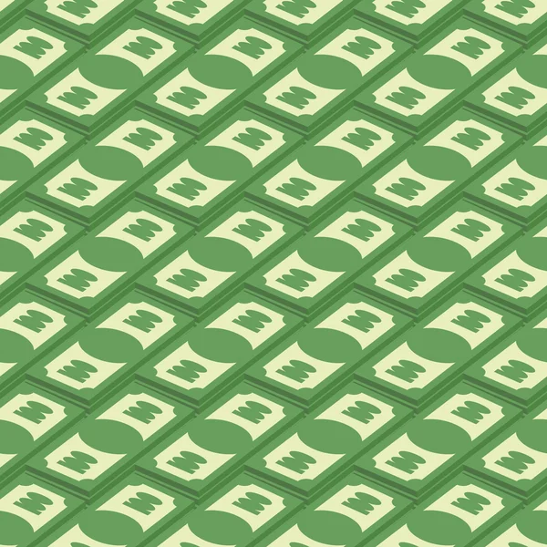 Money seamless pattern. Banknotes of American money for 100 doll — ストックベクタ