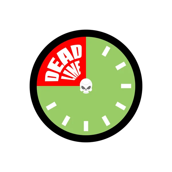 La fecha límite. Termina siendo en el reloj. Ilustración vectorial — Vector de stock