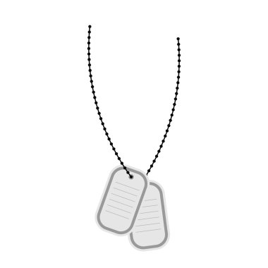 Army soldiers badge. Vector illustration of a military accessory