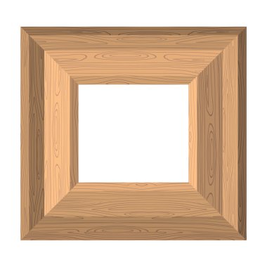 Empty wide frame pictures of boards. Vector Wood texture
