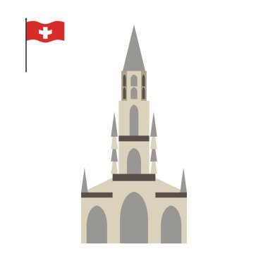 Berne Cathedral. landmark of Switzerland. Architecture attractio