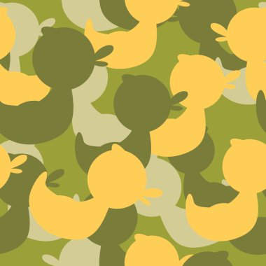  Military camouflage rubber ducks. Military Vector texture. Sold