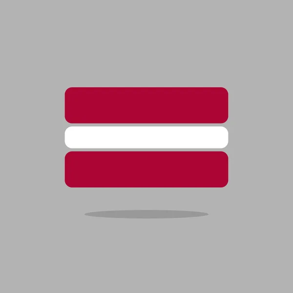 Latvia flag. Stylized Latvian flag of geometrical elements. Vect — Διανυσματικό Αρχείο