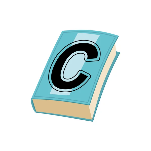 Letter C on cover of retro books. Concept of template elements a — Διανυσματικό Αρχείο