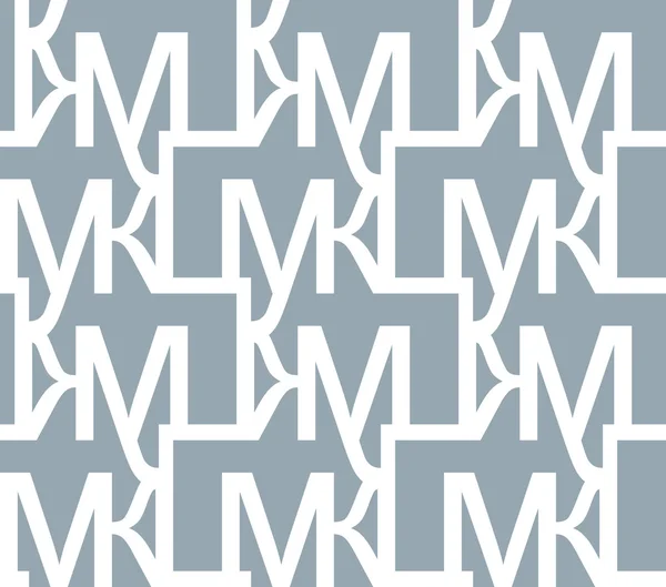 Schéma abstrait et homogène des lettres. répétant l'arrière-plan. retr — Image vectorielle