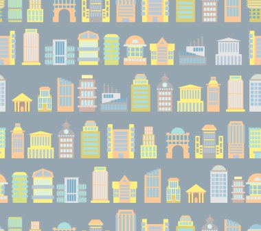 City background. Buildings. Skyscrapers and public buildings. Of