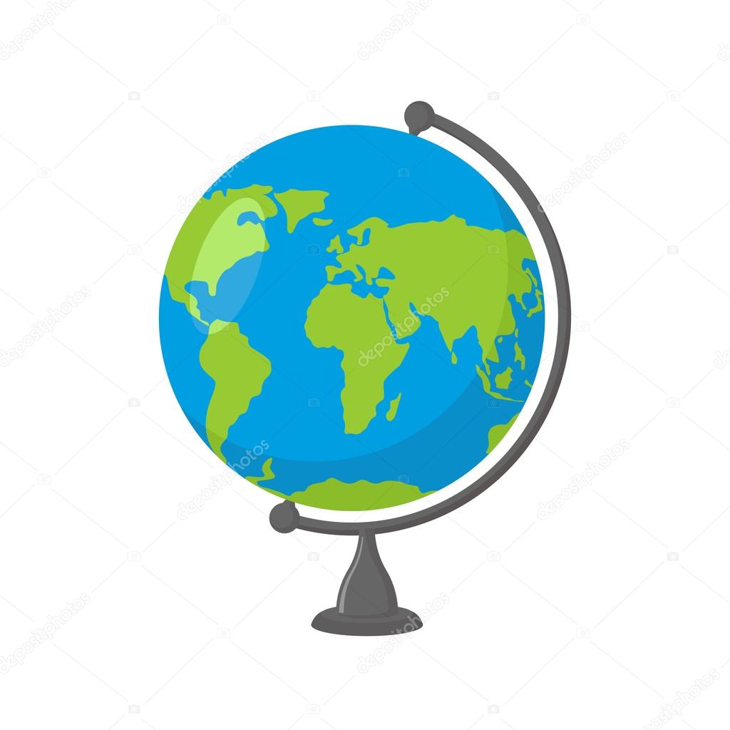 School Globe -  model of  Earth. Model of celestial sphere of pl