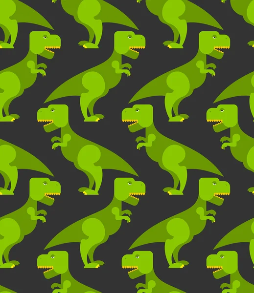 Tyrannosaurus t-rex seamless pattern. Background of  big green p Royalty Free Stock Vectors