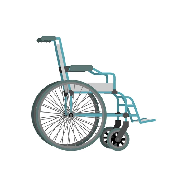 Wheelchair on white background.  Means of transportation for peo — Stock vektor