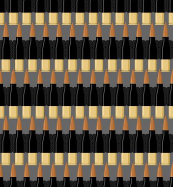 Bullet background. Patrons of seamless pattern. Bandolier textur
