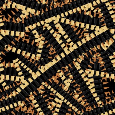 Bandolier Tape bullets seamless pattern. Military background. Bu clipart