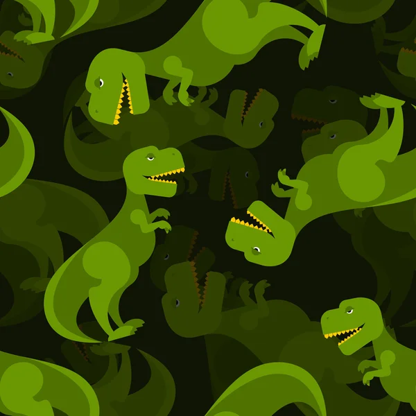 Dinosaur 3d background. Tyrannosaurus seamless pattern. Prehisto Vector Graphics