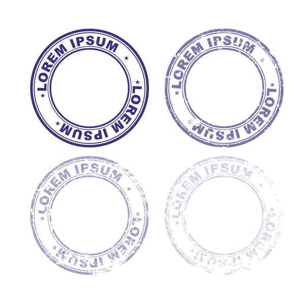 Setzen Gummistempel für Dokumente. abstrakte Briefmarkenvorlage mit va — Stockvektor