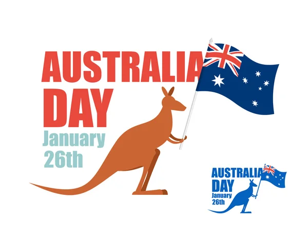 Australia day. Illustration for patriotic holiday of country. Ka — Διανυσματικό Αρχείο