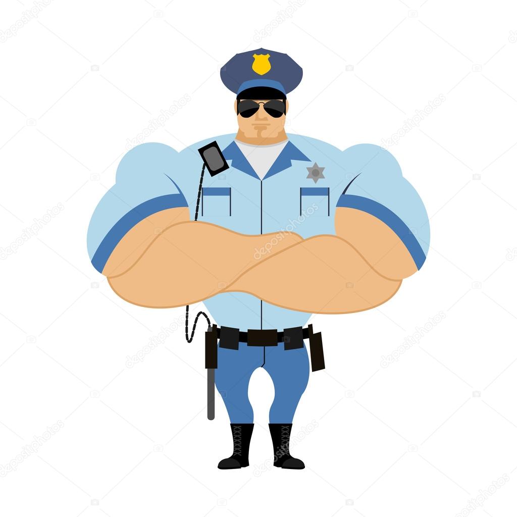 Police officer. Man in form of policing. Police man in bodybuild Stock Vector Image by ©popaukropa #96663908 Police officer. Man in form of policing. Police man in bodybuild Stock Vector Image by ©popaukropa #96663908
