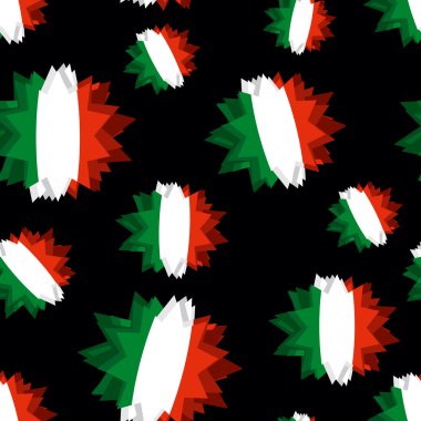 Star flag of Italy seamless pattern. Background of Italian flag.
