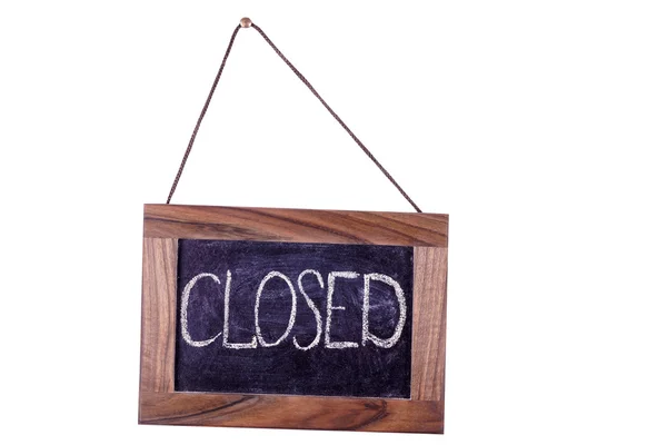 Closed. A sign on the door. — Stock Photo, Image