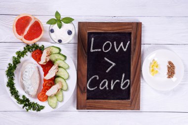 low carb diet clipart