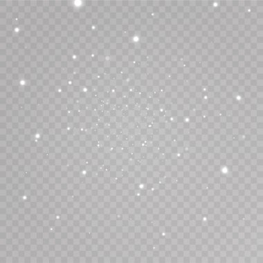 Griye Düşen Kar, Vektör. Noel havası. Arka plan. Parlak ışık efekti. Vektör çizimi. Noel flaşı. toz