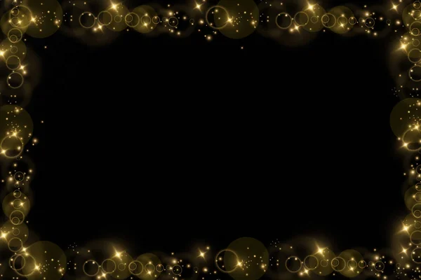 Effet Lumière Noël Particules Poussière Magiques Étincelantes Les Étincelles Poussière — Image vectorielle