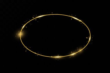 Altın yüzük. Vektör lüks çerçevesi. Noel süsü..