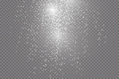 Parlak ışık efekti. Vektör çizimi. Noel flaşı. toz