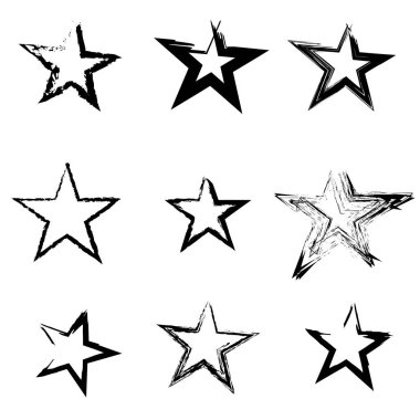 Beyaz arka planda yıldızlar. Siyah yıldız zarif bir yıldızla kayıyor. Göktaşı, kuyruklu yıldız, asteroid, yıldızlar..